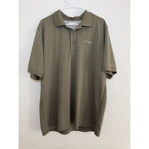 Columbia PFG Omni-Shade Men's XL Beige Fishing Polo Shirt